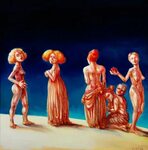 Der Duft der Frauen by Rainer Ehrt (2006) : Painting Oil on 